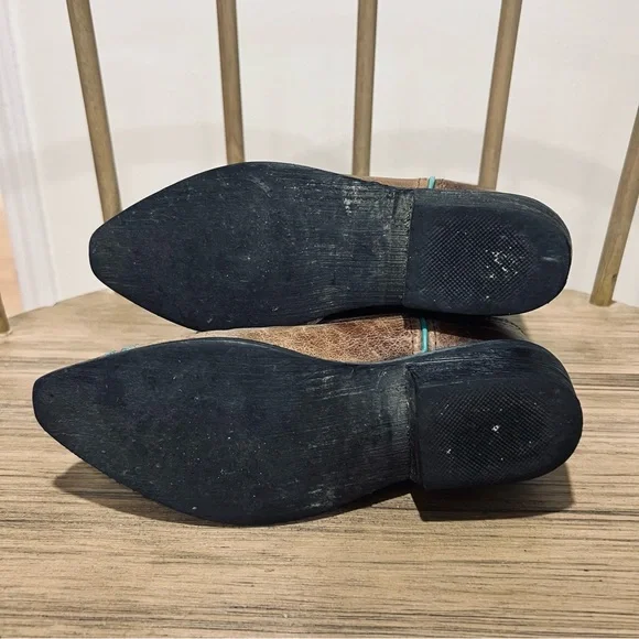 Smoky Mountain Florence Snip Toe Boots Leather & Floral Embroidery Girl's Sz. 2 - Picture 7 of 11